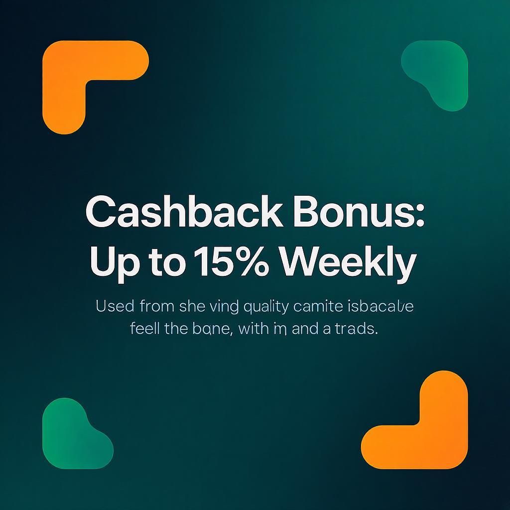 Cashback Bonus: Up to 15% Weekly